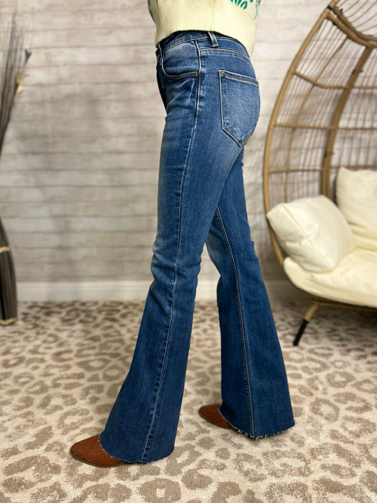 Risen - Standing Out High Rise Boot Cut Jeans