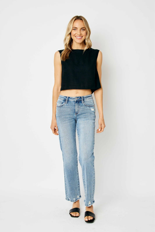 Made For You - Judy Blue Straight Leg Jeans