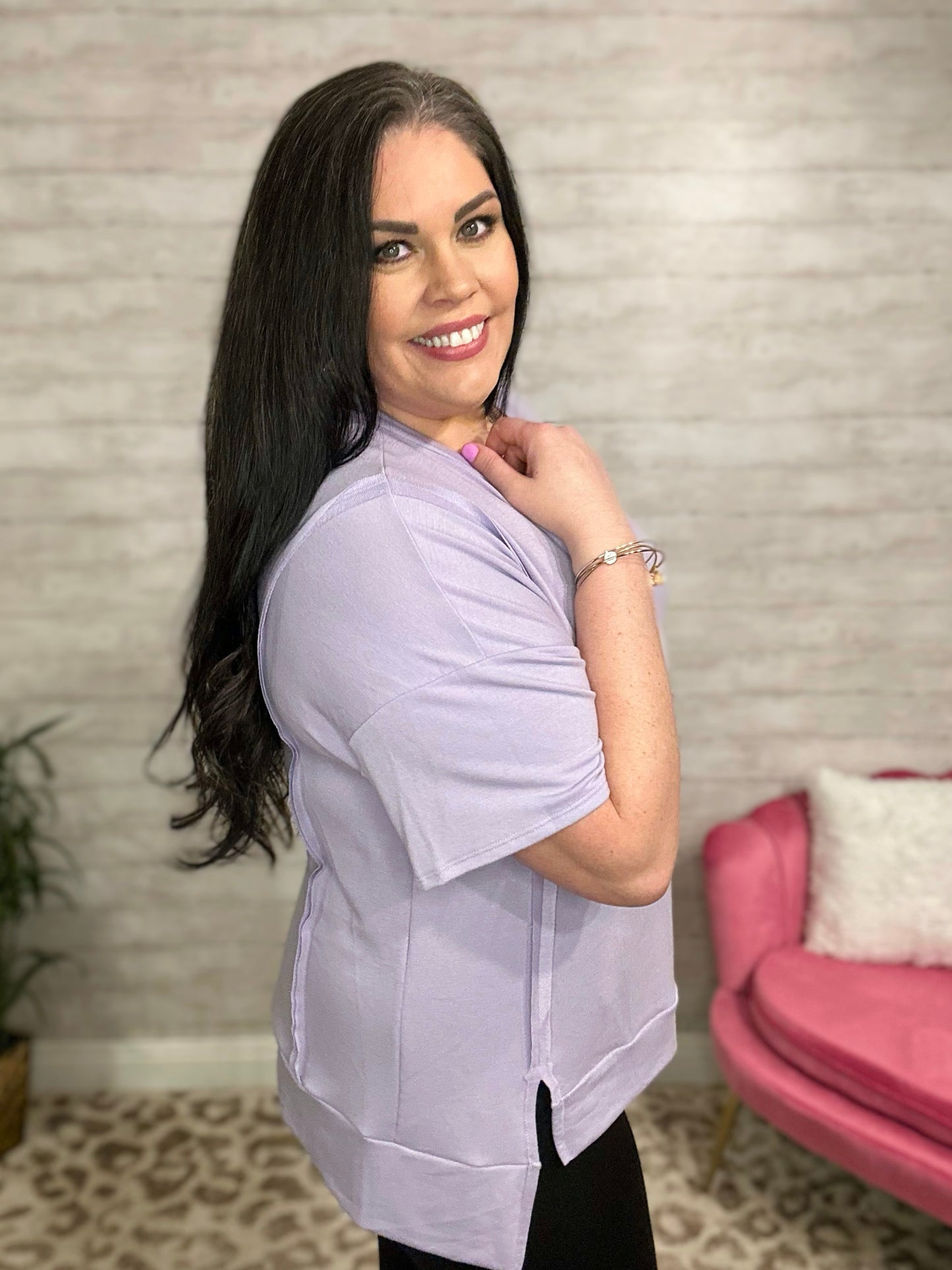 Keeping It Casual Top - Lavender