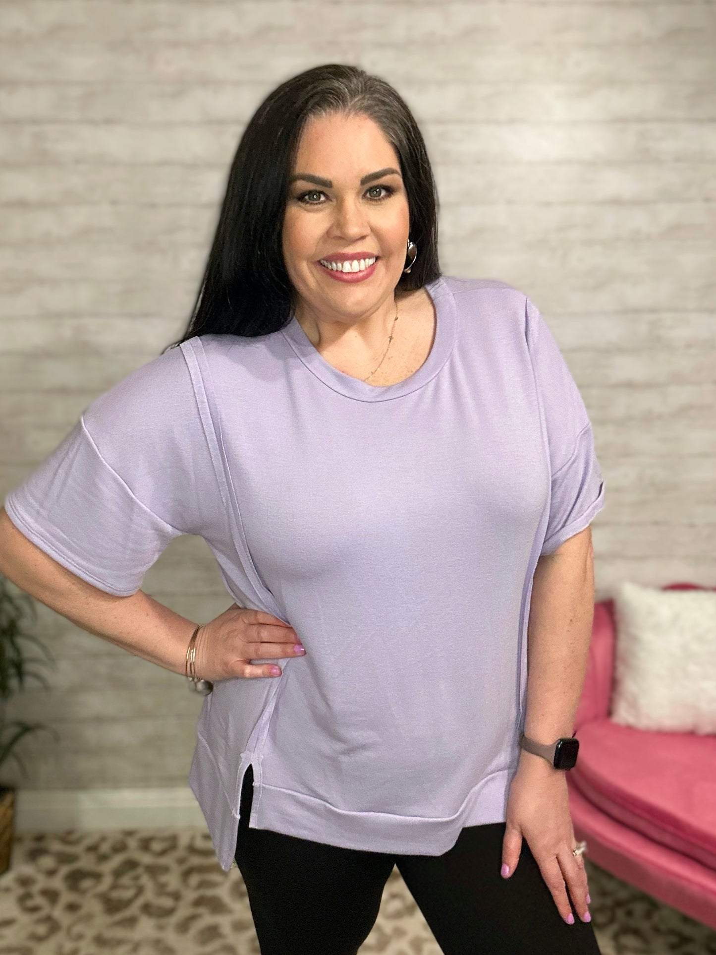Keeping It Casual Top - Lavender